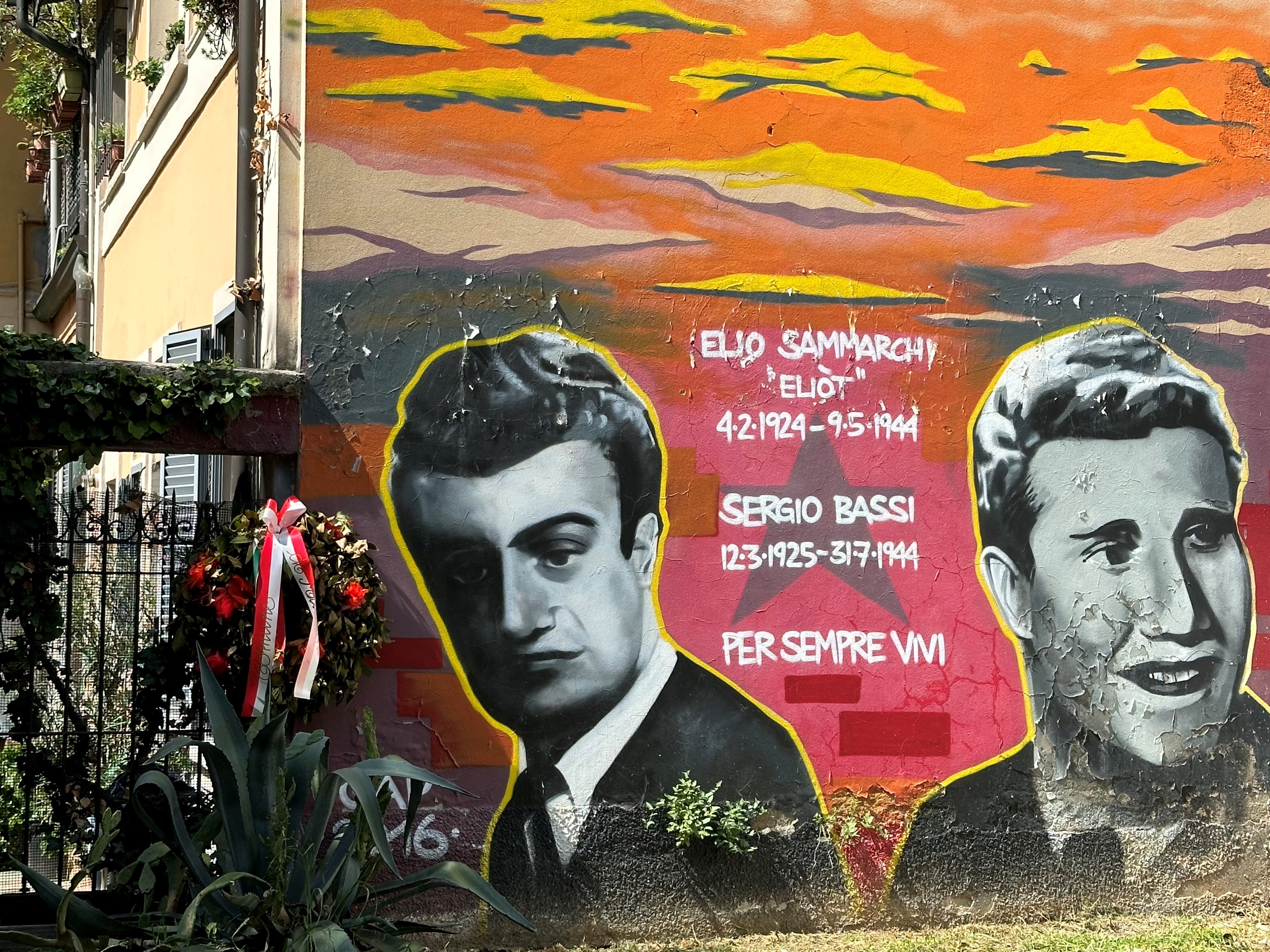 DERGANO. Il Giardino della Resistenza intitolato a Sergio Bassi ed Elio Sammarchi