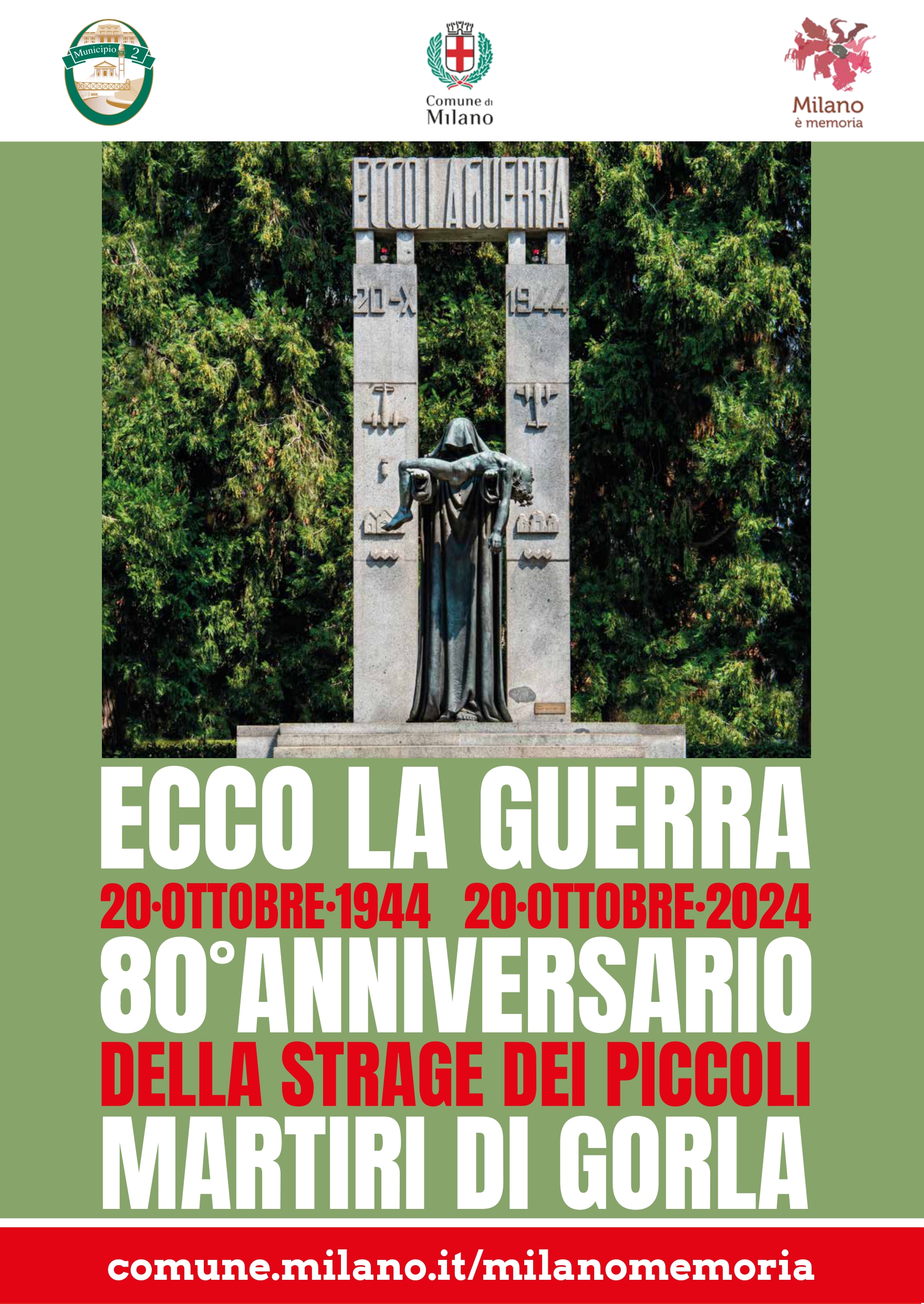 INIZIATIVE PER L’80° ANNIVERSARIO DELLA STRAGE DEI PICCOLI MARTIRI DI GORLA