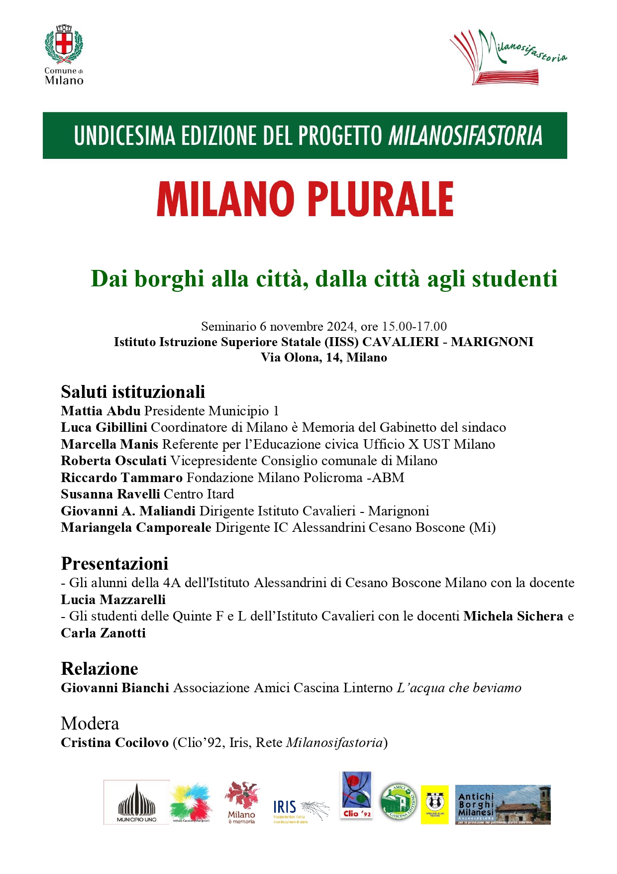 Seminario "Dai borghi alla città, dalla città agli studenti"