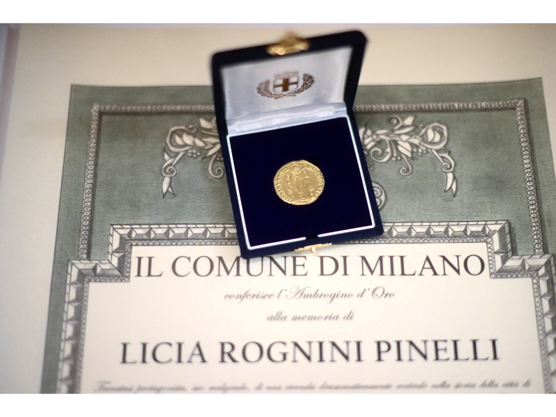 Lancio Ambrogino d'Oro alla memoria di LICIA ROGNINI PINELLI